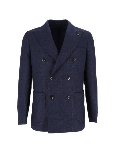 Brera double-breasted peak-lapel jacket