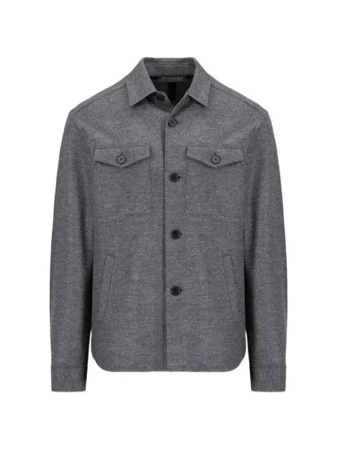 Harris Wharf London button-up shirt jacket