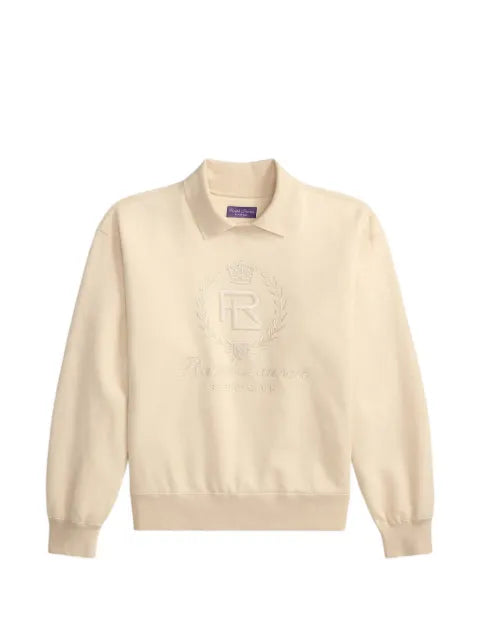 Ralph Lauren Purple Label logo-embroidered Speed Club sweater