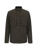 Barbour International Merton buckled-collar waxed-cotton jacket
