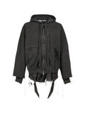 midorikawa layered zip-up hoodie