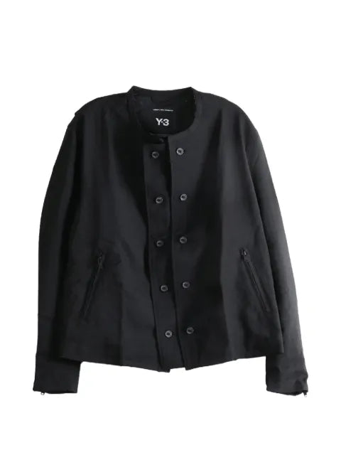 Y-3 x Yohji Yamamoto Y-3 sport uniform collarless jacket