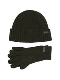 Barbour Ribbed Beanie and Gloves Set