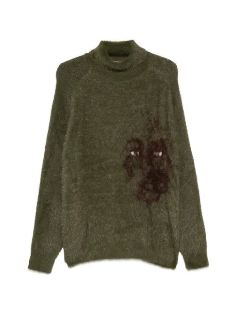 KidSuper graphic-intarsia high-neck sweater