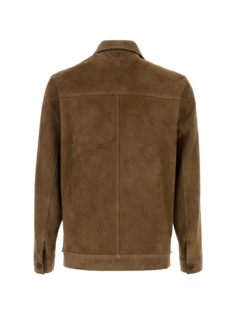 Santoro suede shirt jacket