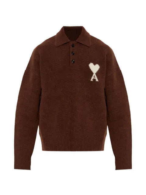 AMI Paris Ami de Coeur oversized sweater