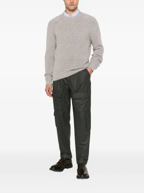 Brunello Cucinelli ribbed-knit raglan-sleeve sweater
