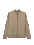 Boggi Milano full-zip sweatshirt in scuba cotton blend mélange