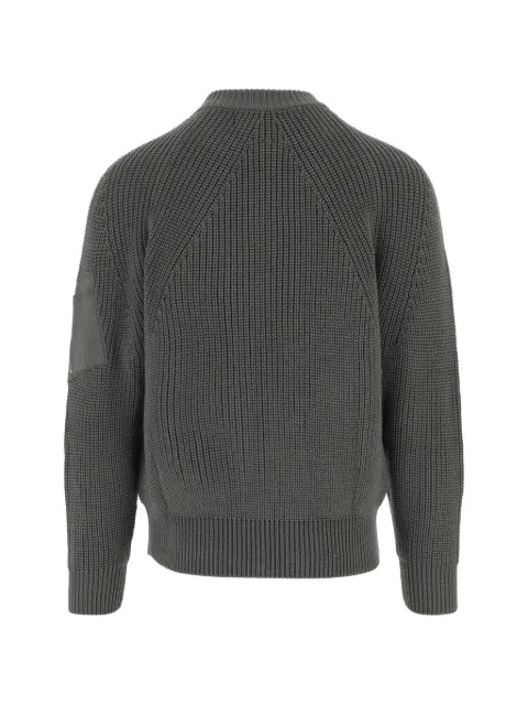 Comme des Garçons Homme ribbed-knit sleeve-pocket cardigan