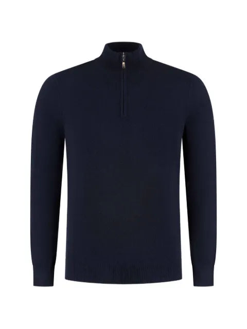 Doriani Cashmere half-zip knitted sweater