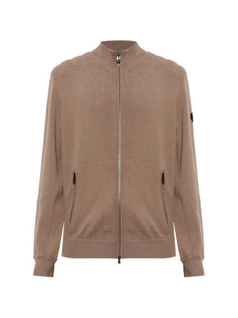 BOGNER zip-up panelled sweatshirt