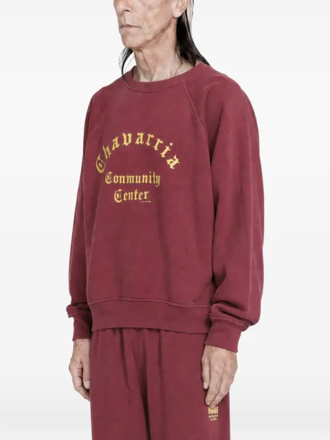 Willy Chavarria Community Center logo-print sweatshirt