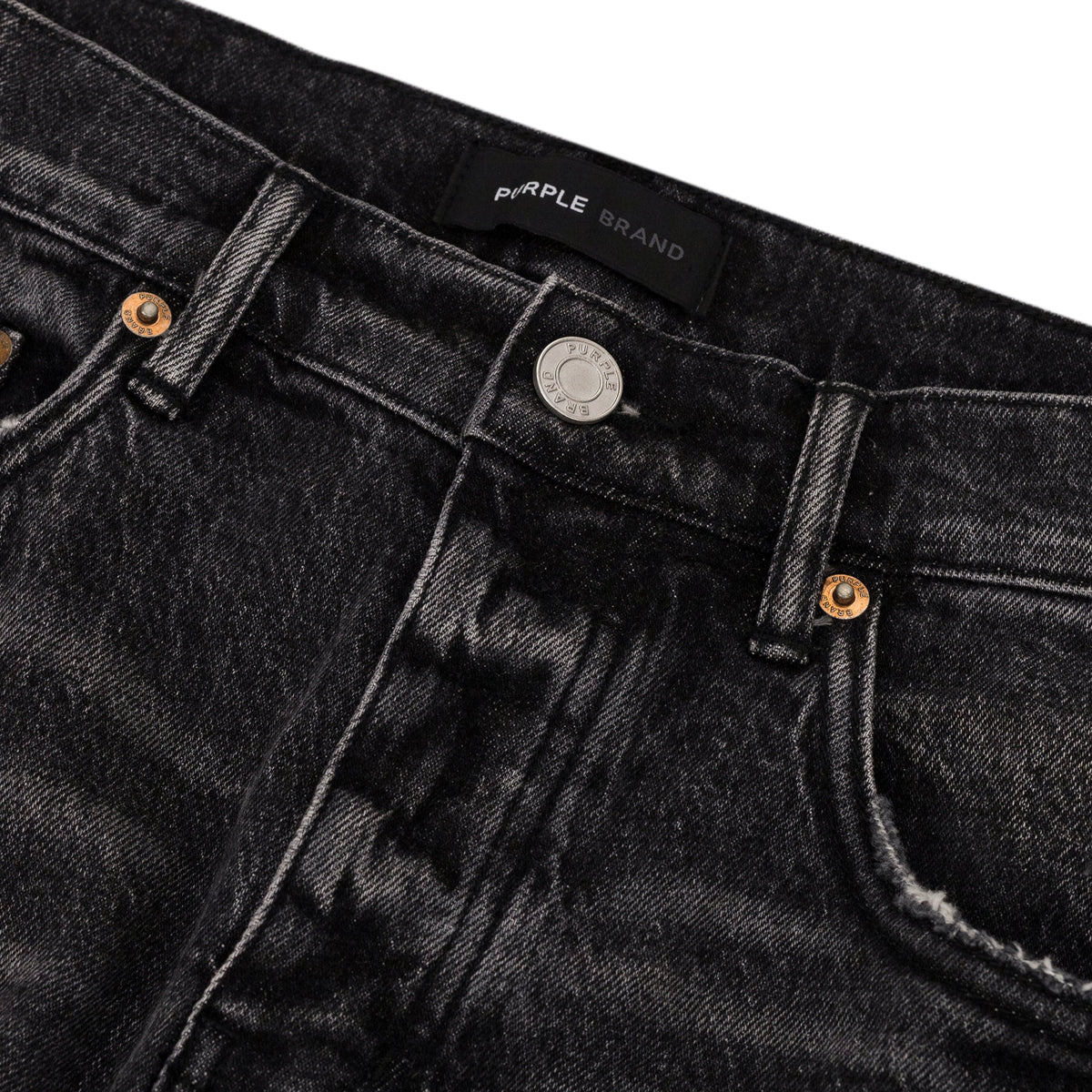 Black Vintage Dirty Staright Slim Jeans