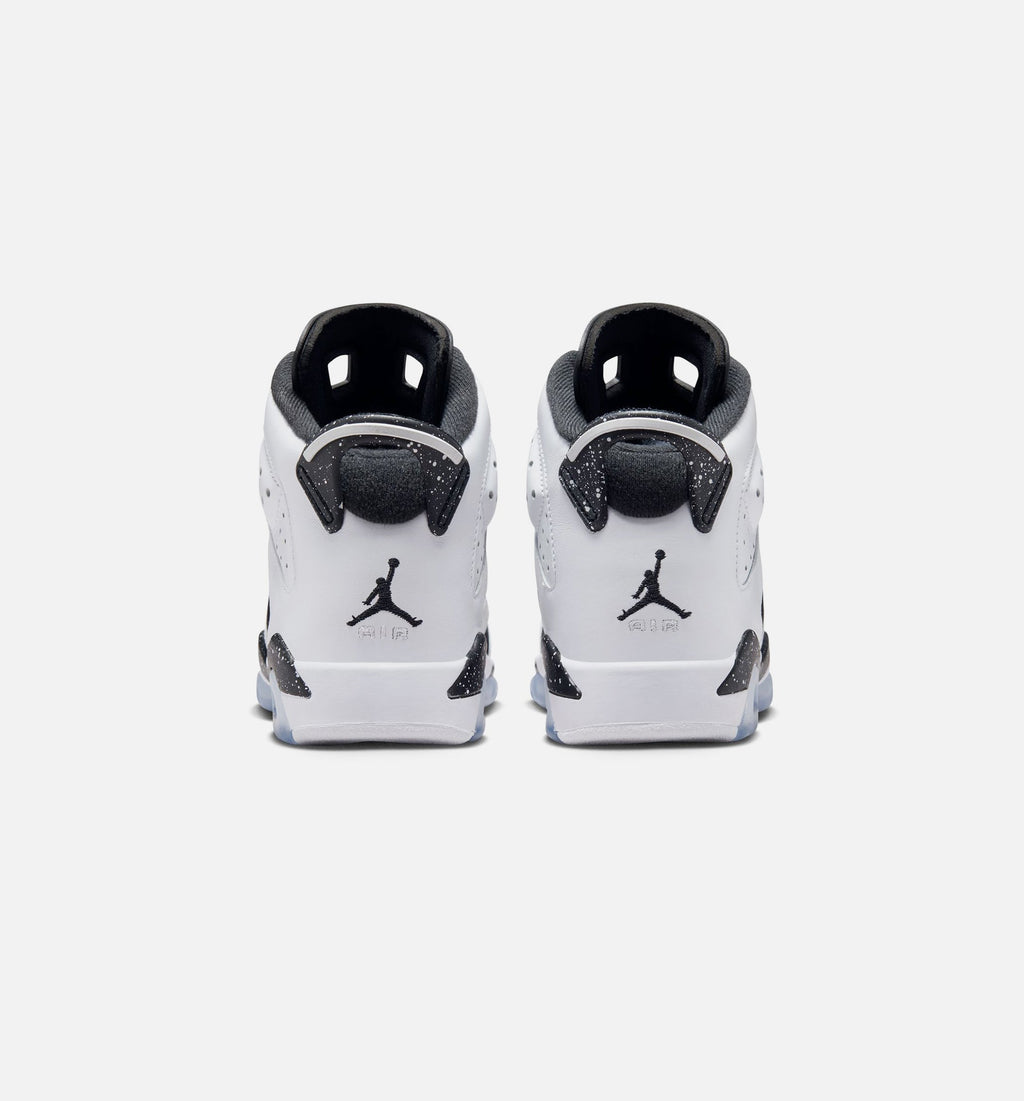 Air Jordan 6 Retro Black and White | Grade School Lifestyle Shoe | Black/White