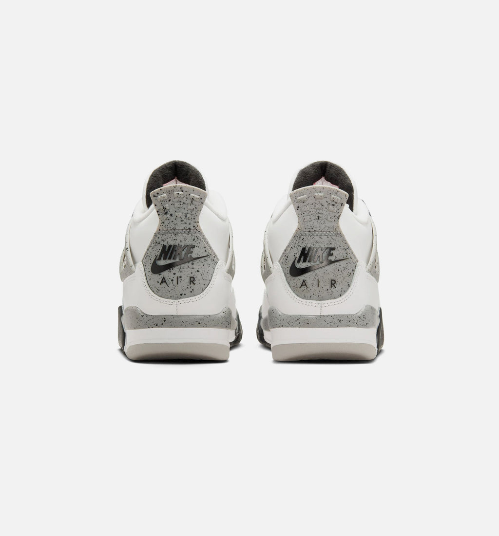 Air Jordan 4 Retro White Cement Grade School Lifestyle Shoe
