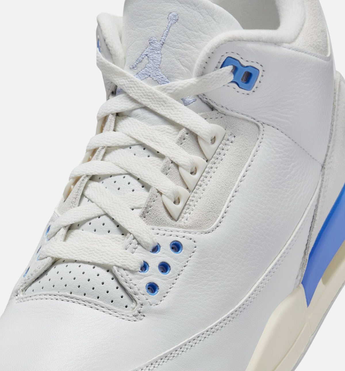 Air Jordan 3 Retro 'Lucky Shorts' - Men's Lifestyle Sneaker (Summit White/Hydrogen Blue/Legend Blue)