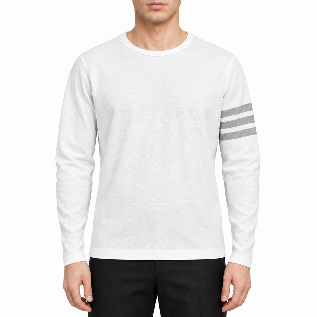 Classic Four-Bar Wool T-Shirt | Thom Browne