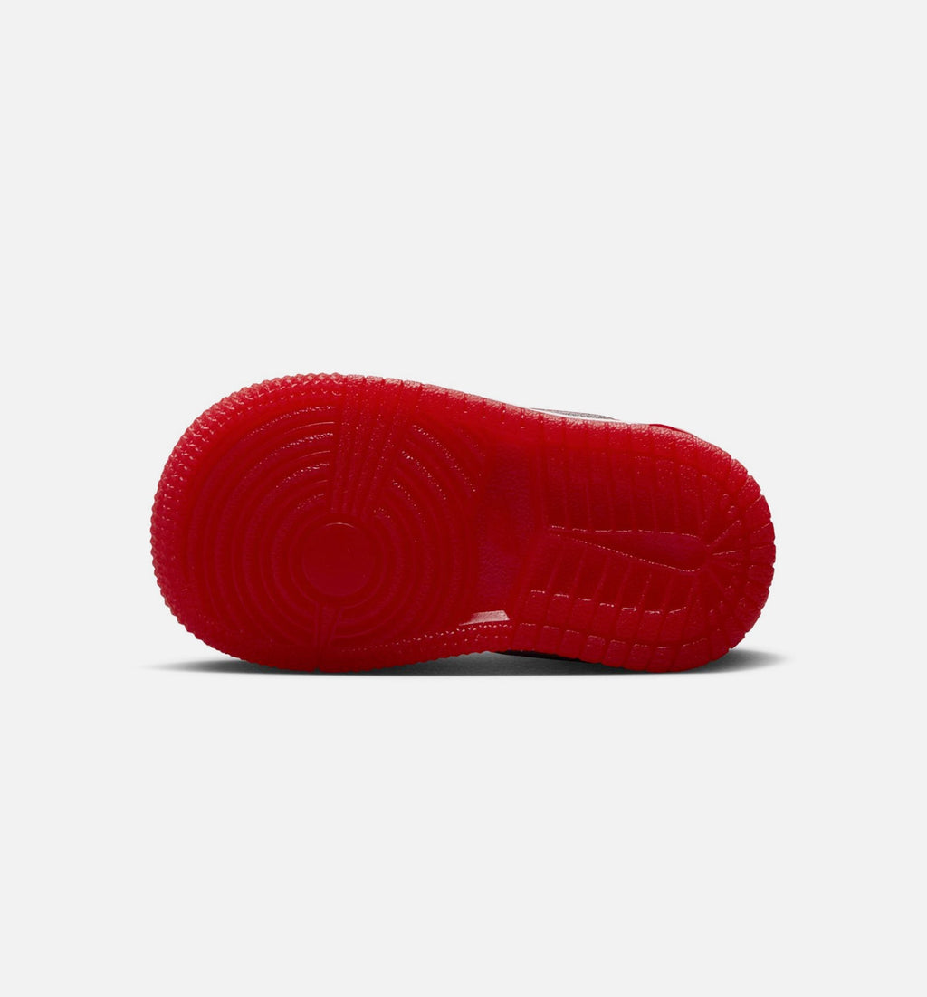 Air Jordan 1 Retro High OG Nails and Grails Infant Sneakers - University Red/Metallic Silver