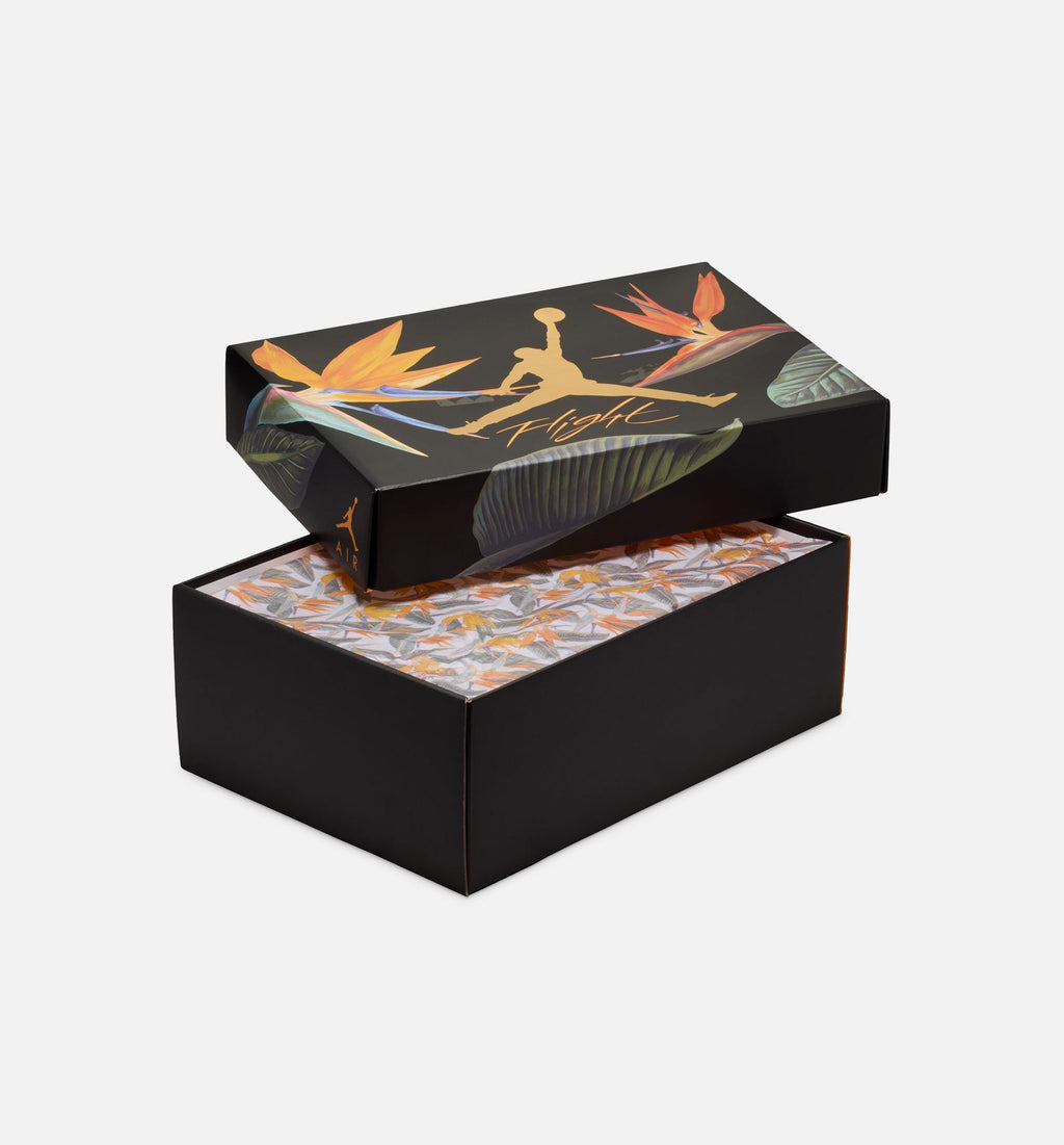 Air Jordan 4 Retro "Birds of Paradise" Women's Lifestyle Shoes – Coconut Milk/Metallic Gold/Muslin/Bright Mango/Sundial/Black