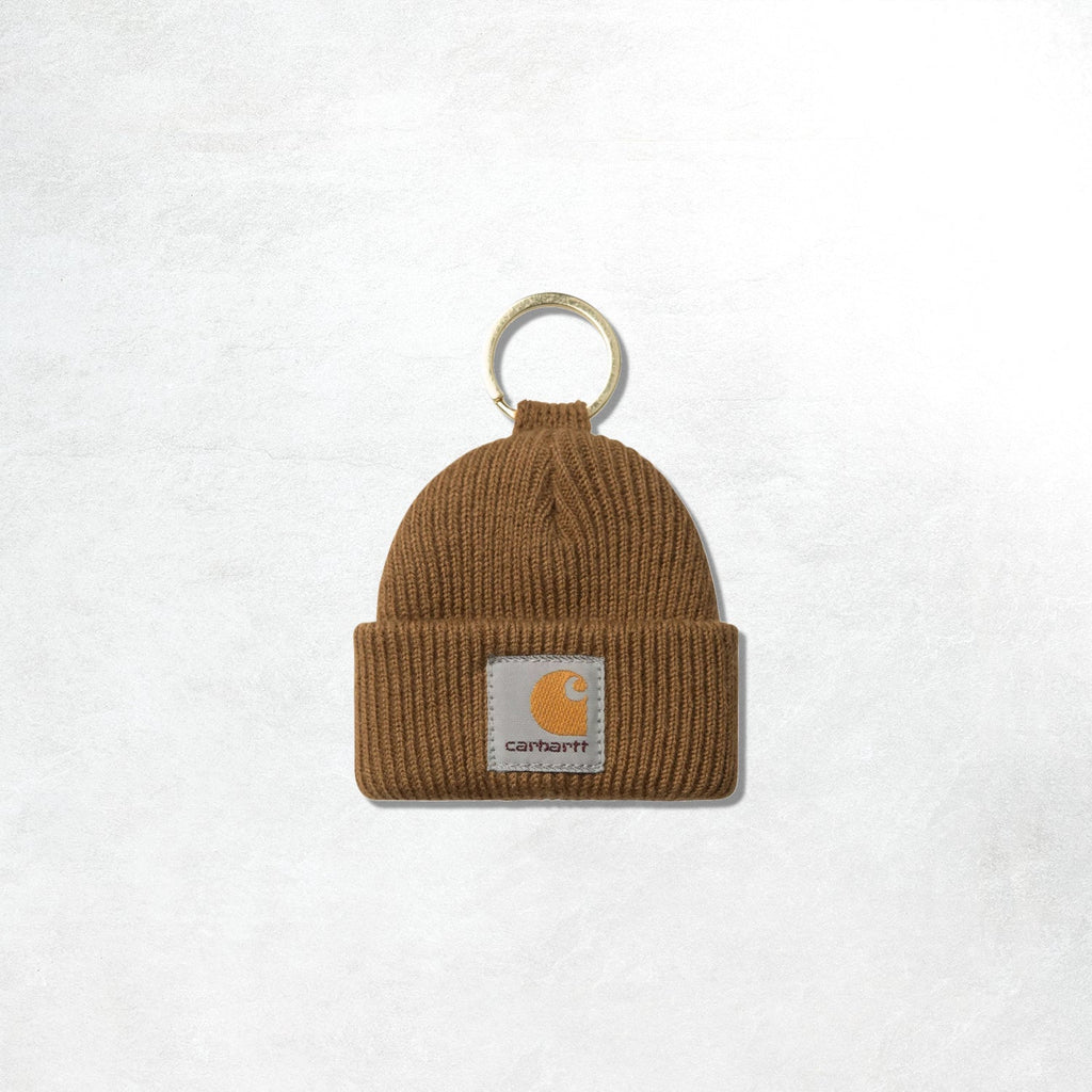 Carhartt WIP Mini Watch Hat Keychain: Hamilton Brown