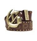 Godspeed Forged GS Studded Belt Brown