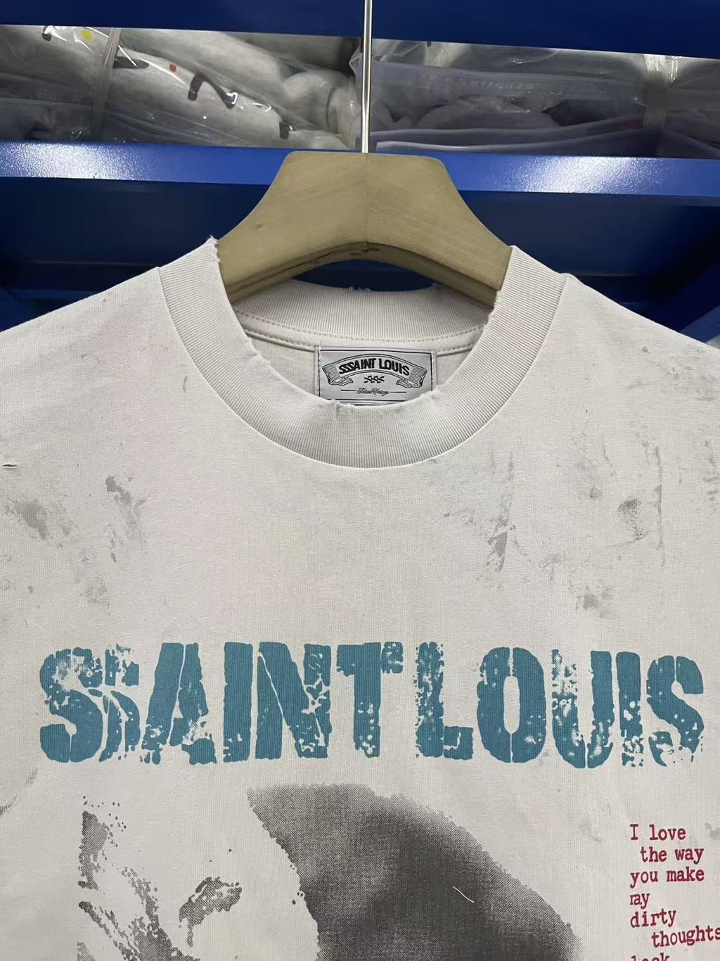 SSSAINT LOUIS Cartoon Graphic Washed Distressed Tank Top Unisex