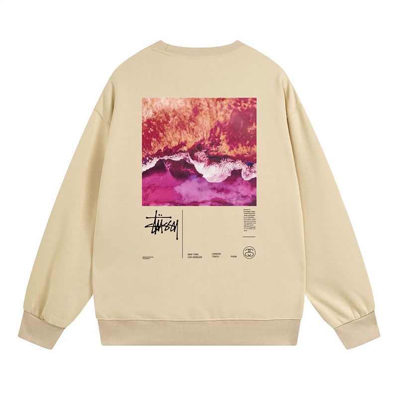 Stussy Sweatshirts Autumn/Winter Fleece Couple Sweatshirts