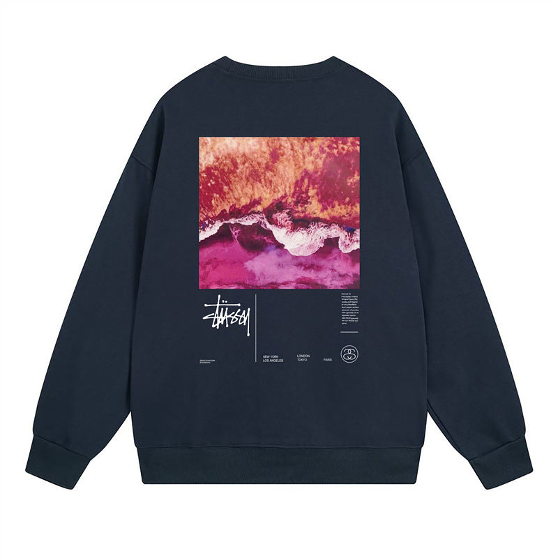 Stussy Sweatshirts Autumn/Winter Fleece Couple Sweatshirts