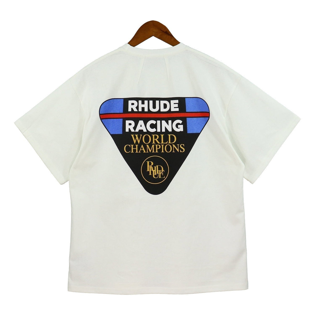 Rhude T-shirt Inverted Triangle Letter Print Short Sleeve T-shirt