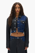 Dual Tone Cropped Jacket