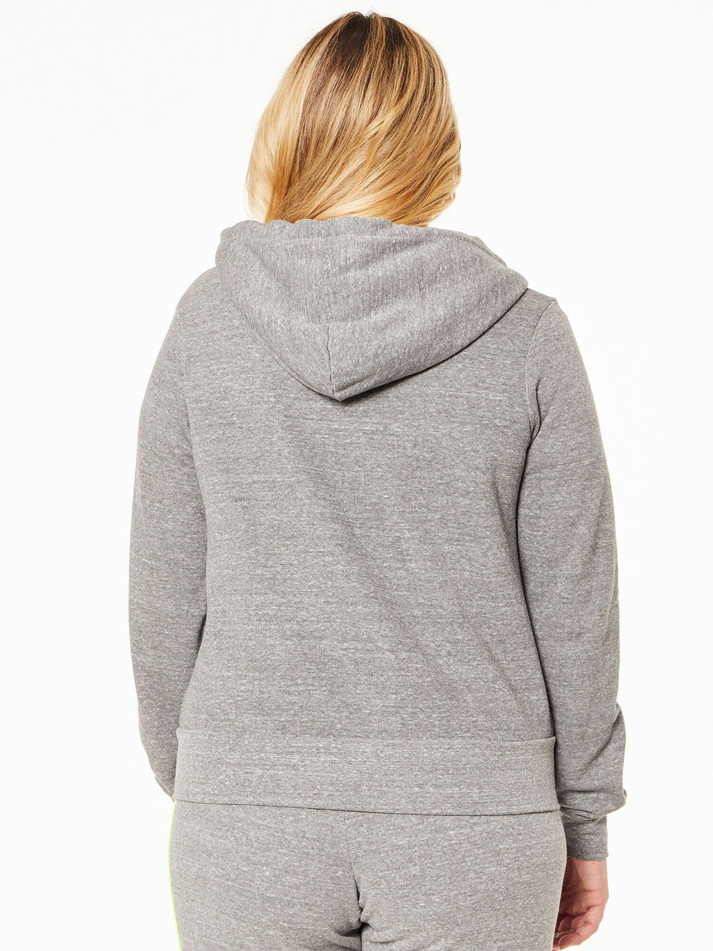 5 STRIPE ZIP HOODIE GREY