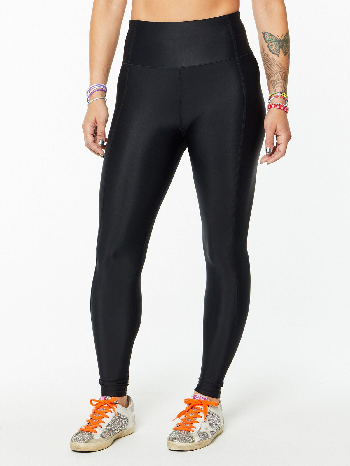 high shine 7/8 leggings