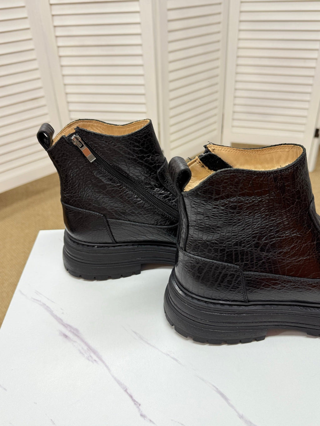 UGG Black Leather Chelsea Boots