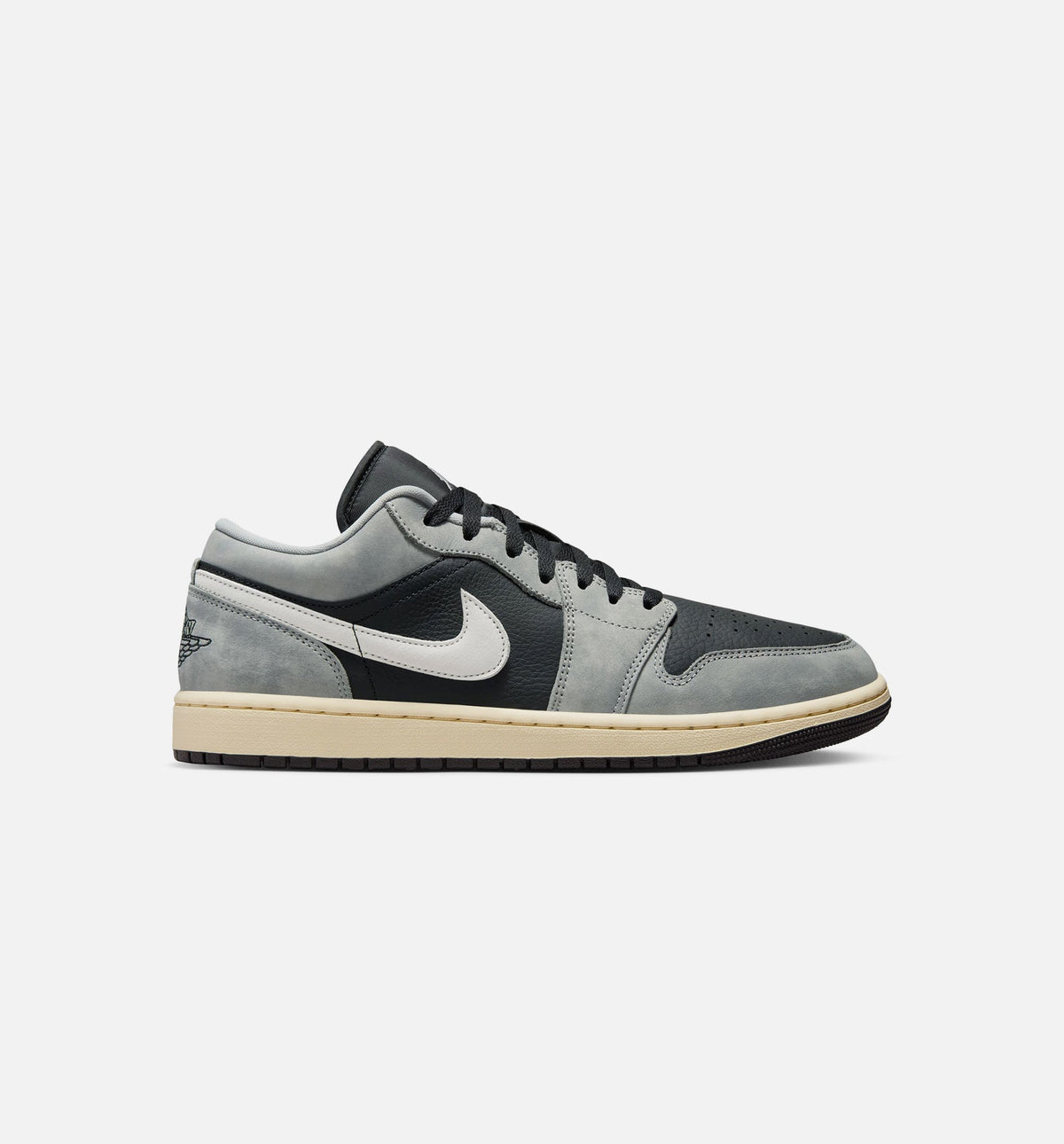 Air Jordan 1 Low SE Men's Lifestyle Shoes - Light Smoke Grey White Off Noir