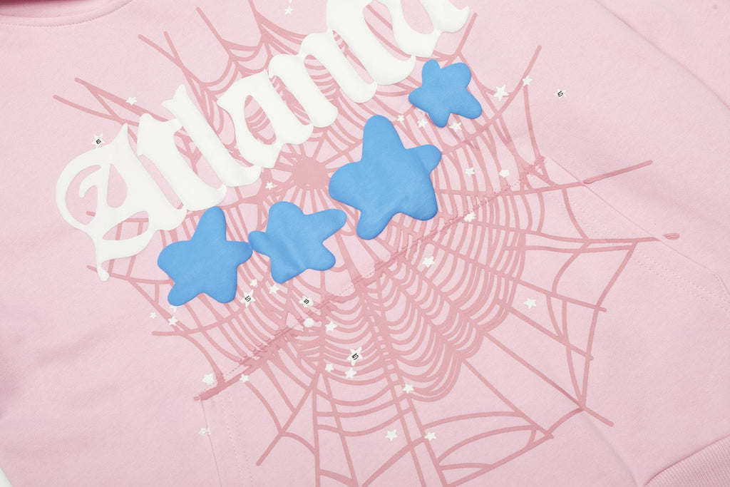 Sp5der Spiderweb Graphic Hoodie & Sweatpants Matching Set
