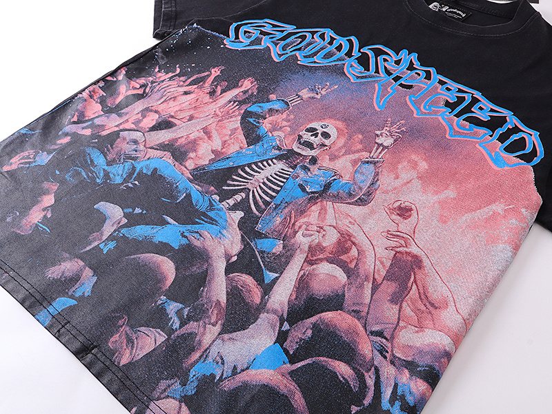 Godspeed Skeleton Crowd Graphic T-Shirt