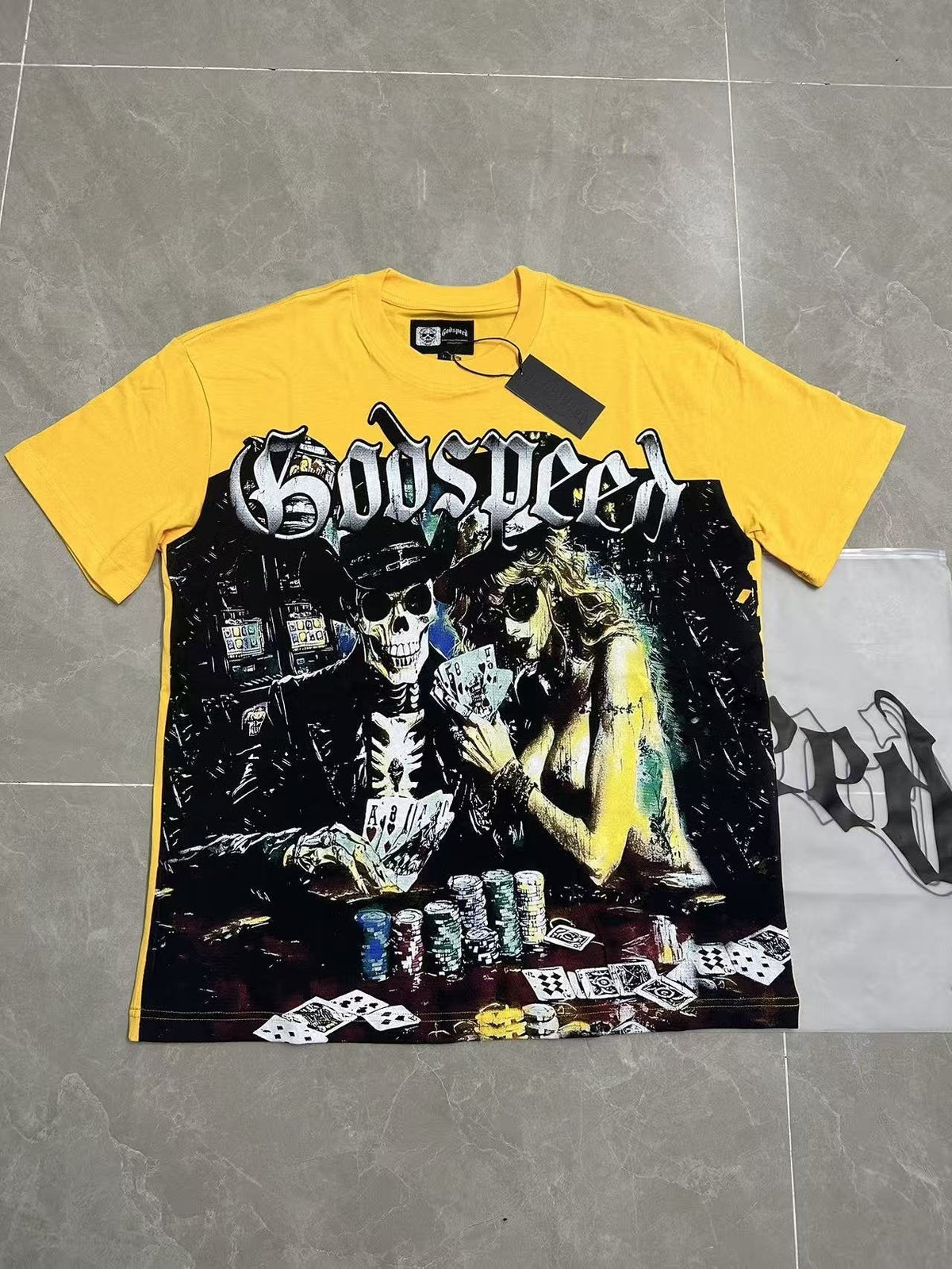 Godspeed Casino Skull Graphic T-Shirt
