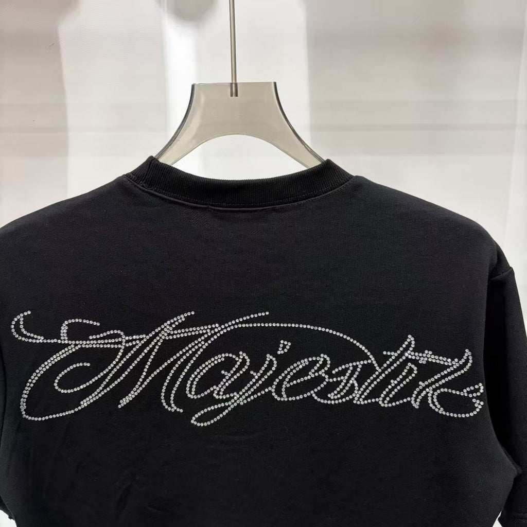MAJESTIK Script Graphic Short-Sleeve T-Shirt