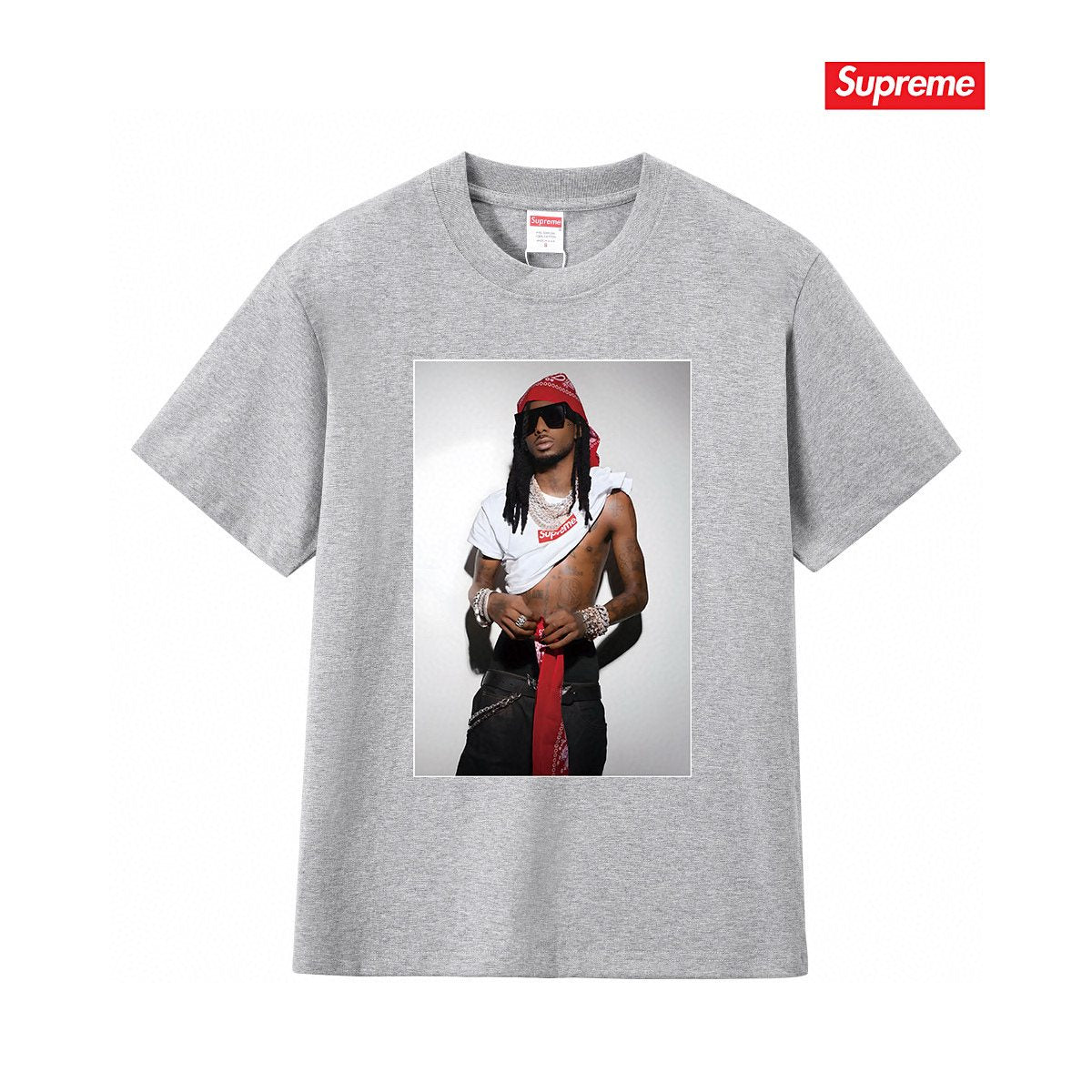 Supreme Playbi Caarti Portrait Graphic T-Shirt
