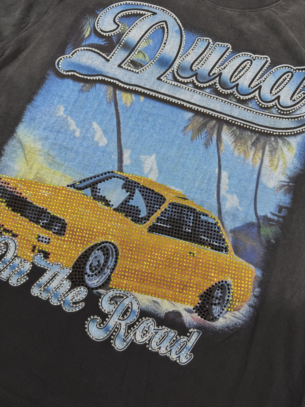 DUAA New Age Washed Black Graphic T-Shirt