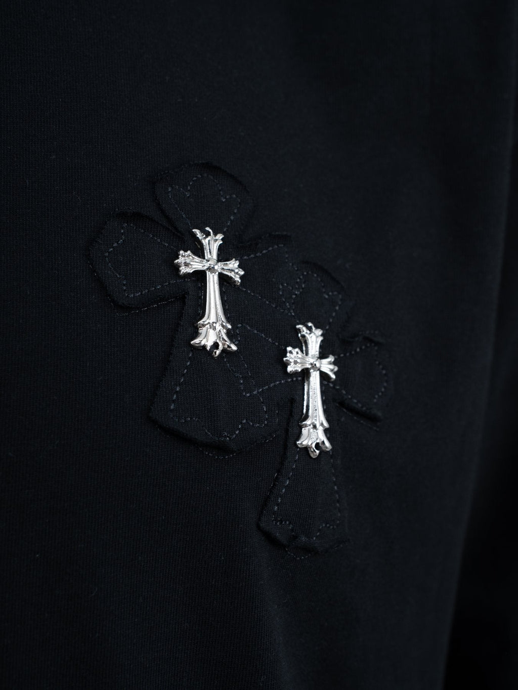 Chrome Hearts Slogan Cross Graphic T-Shirt
