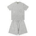Denim Tears Light Gray Printed Short Sleeve T-Shirt & Drawstring Shorts