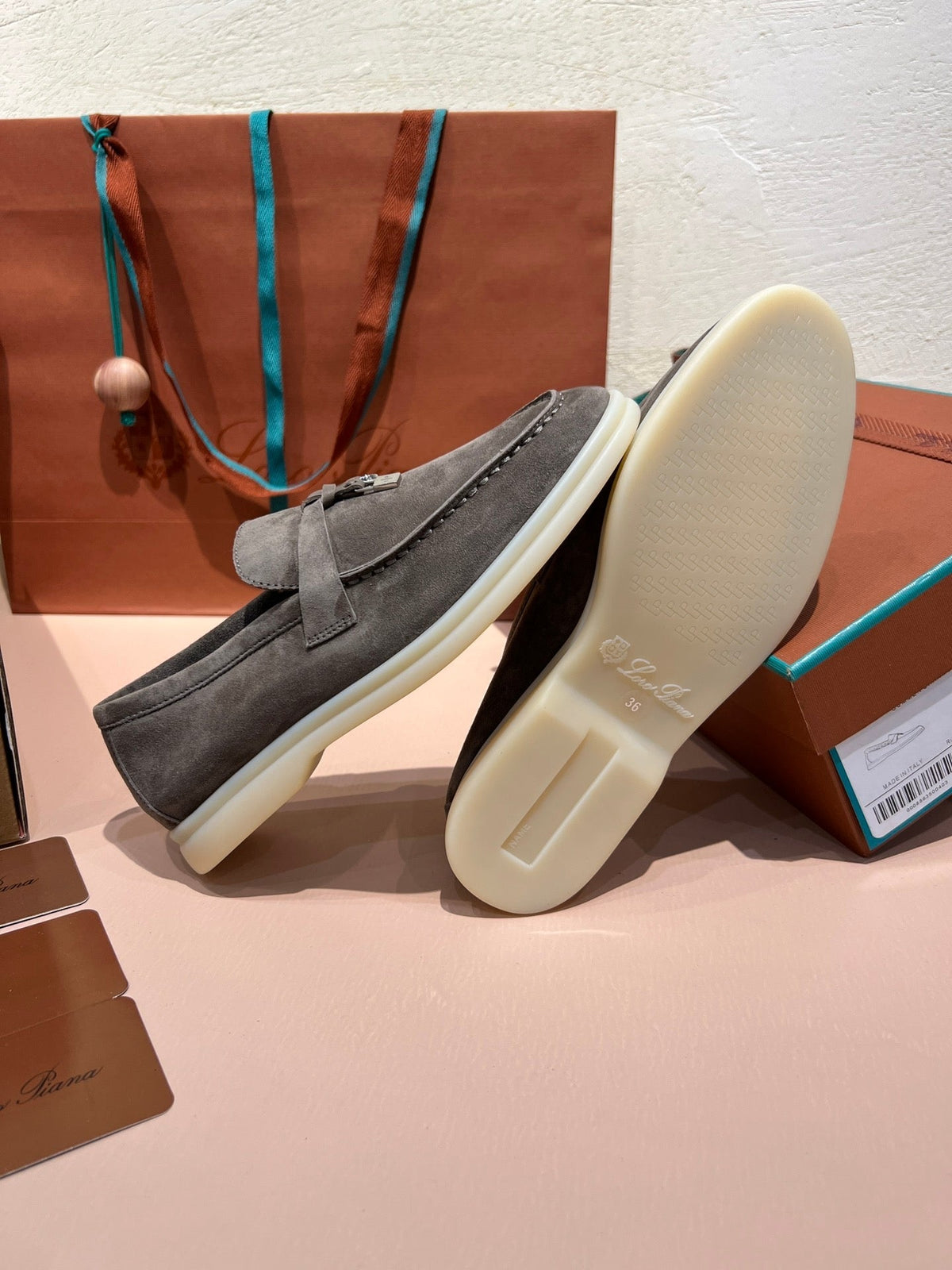 Loro Piana My Charms Suede Loafers