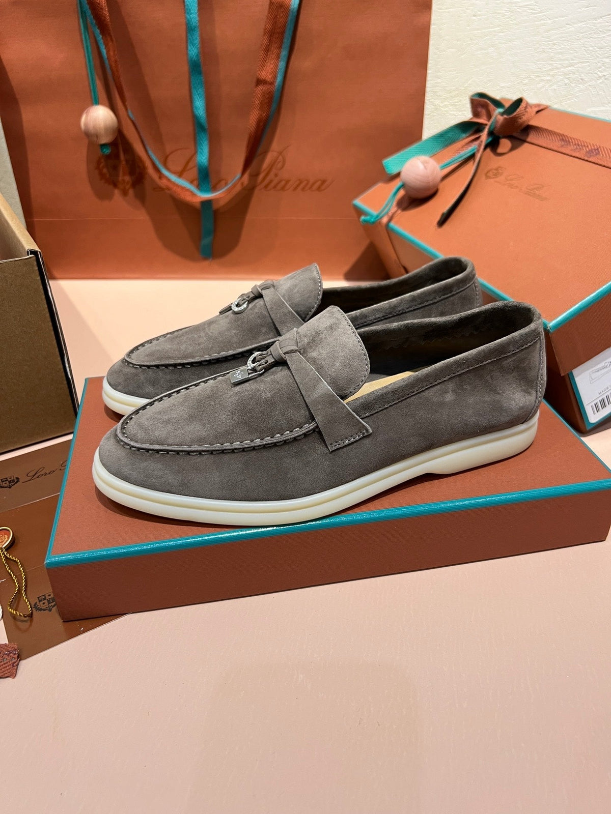 Loro Piana My Charms Suede Loafers