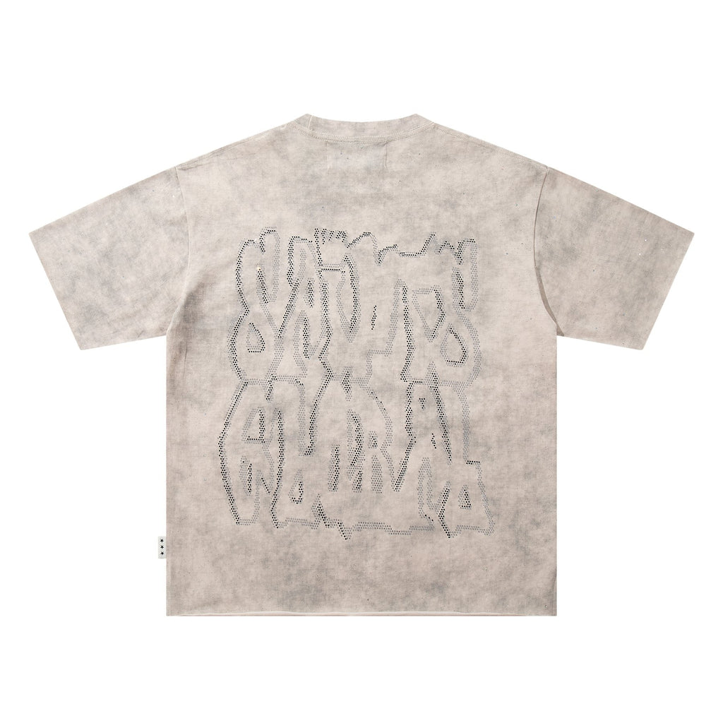 BKYS Revival Blindfolded Portrait Rhinestone-Style T-Shirt