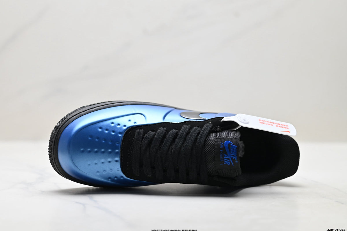 Nike Air Force 1 Low Royal Blue Black Unisex Sneakers Style 08