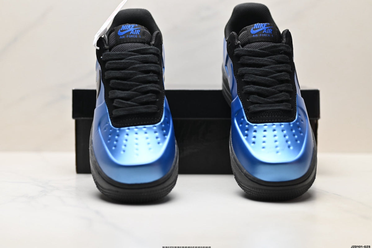 Nike Air Force 1 Low Royal Blue Black Unisex Sneakers Style 08
