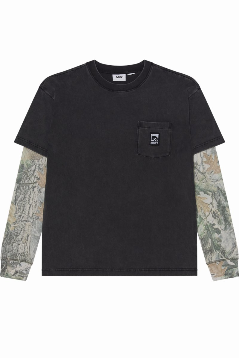 OBEY POST 2FER Dusty Black Limo Multi