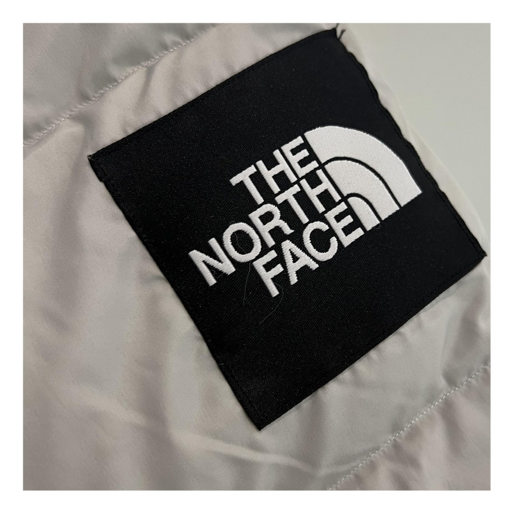 The North Face Color-Block Long Hooded Down Puffer Coat - Grey