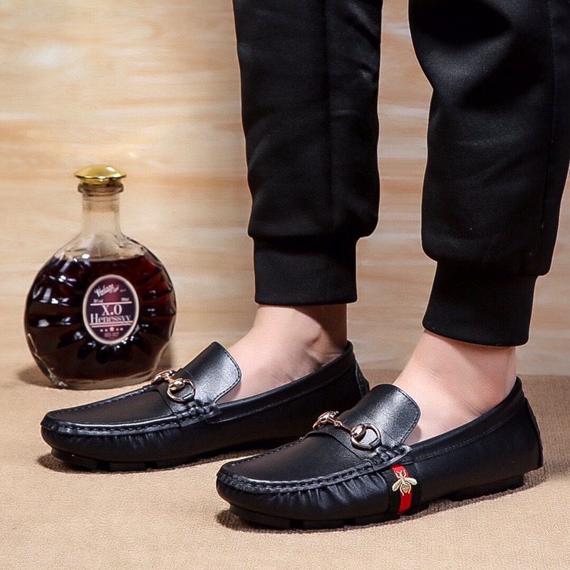 Gucci Men's Black Bit Loafers